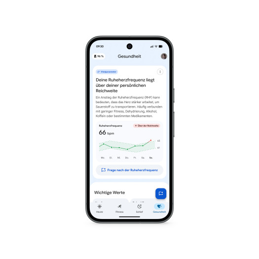 Artwork von Google Health App (Bild: Google)